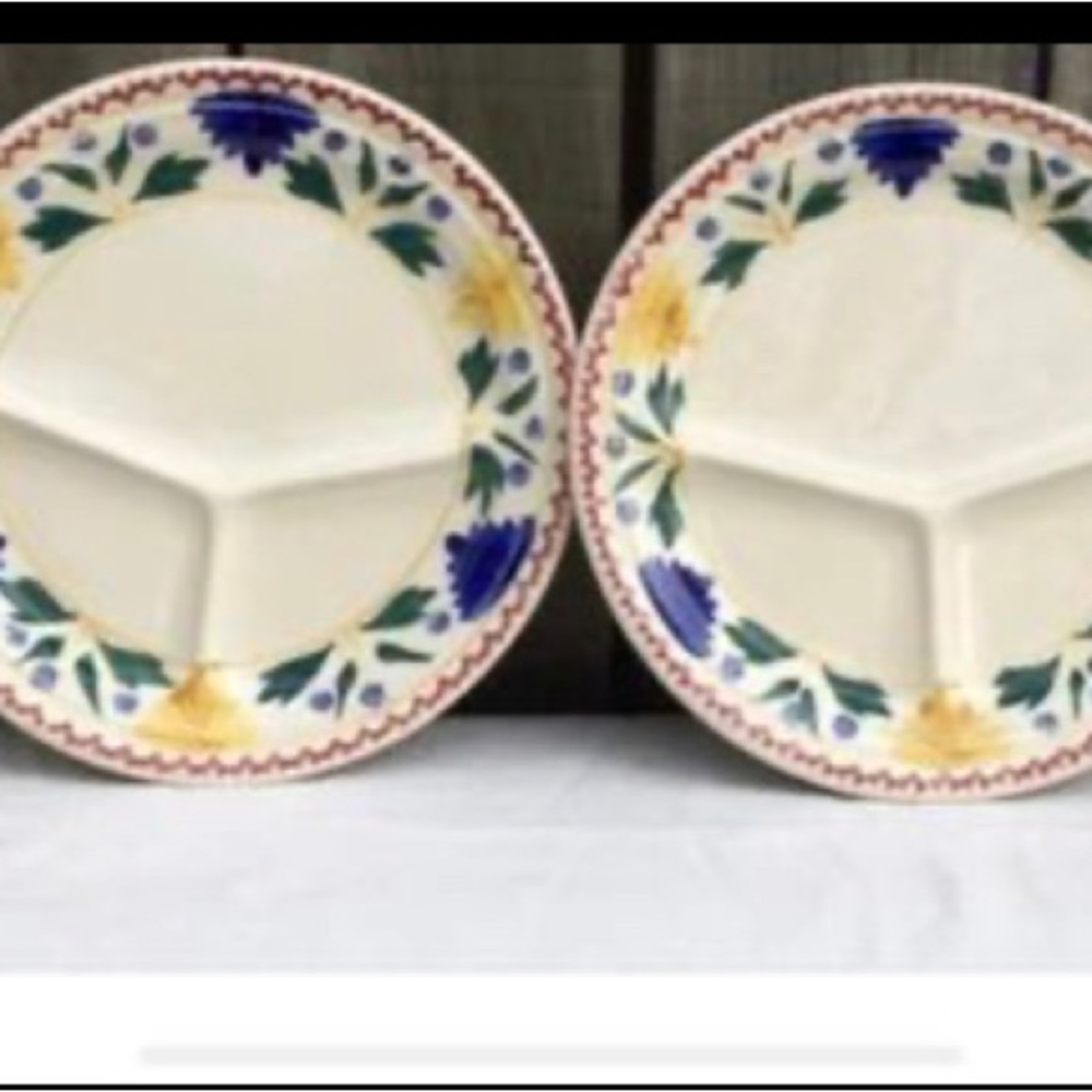 Vintage Grill Plates - set of four